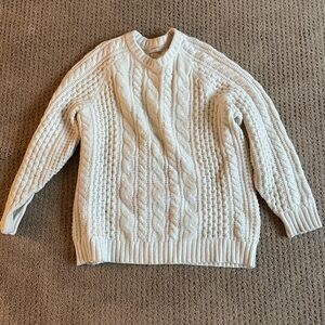 Babaton Cream Cable Knit Sweater